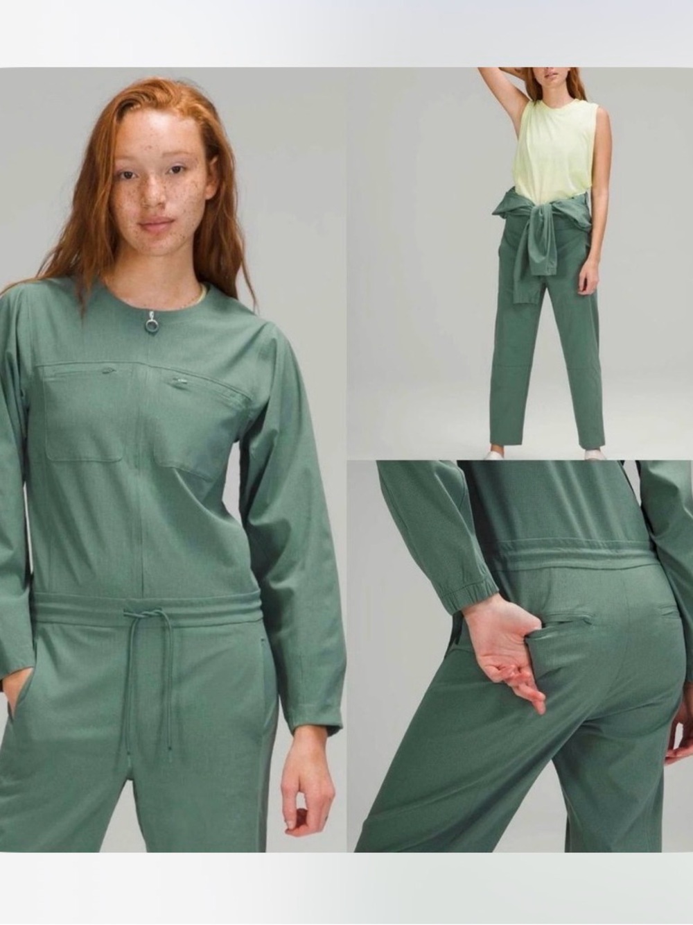 LULULEMON Ventlight Zippered Draw-cord Jumpsuit Tidewater Teal
14 MSRP $180 NWOT